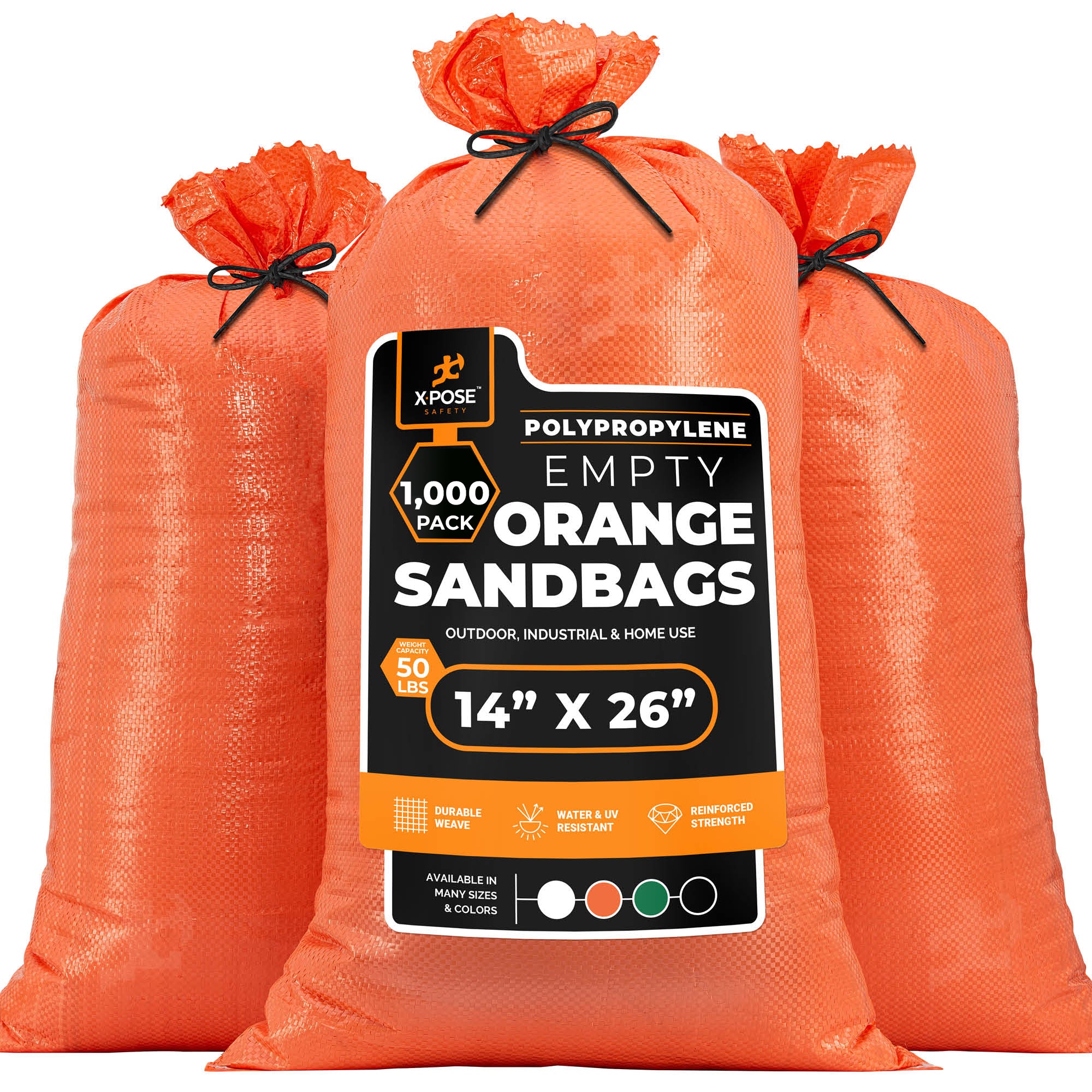 Woven Polypropylene Empty Sand Bags 14" x 26"