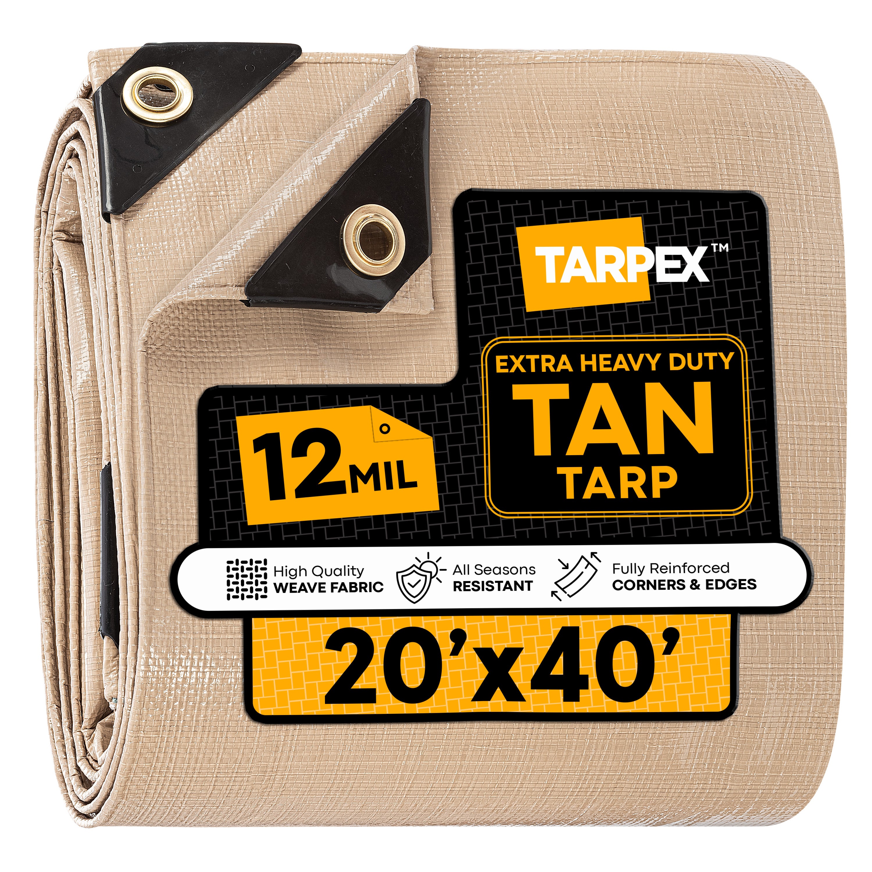 TARPEX - 12 Mil Extra Heavy Duty Poly Tarps
