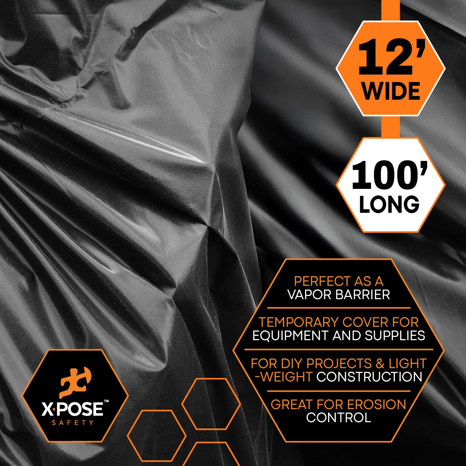 Heavy Duty Black Poly Sheeting