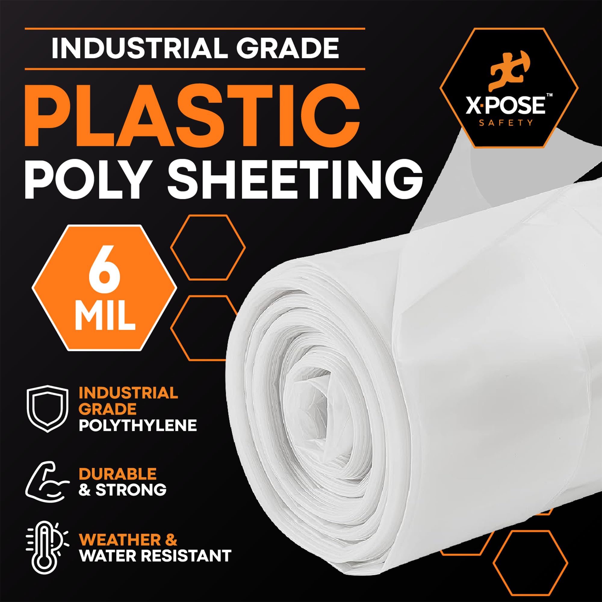 Heavy Duty Clear Fire Retardant Poly Sheeting