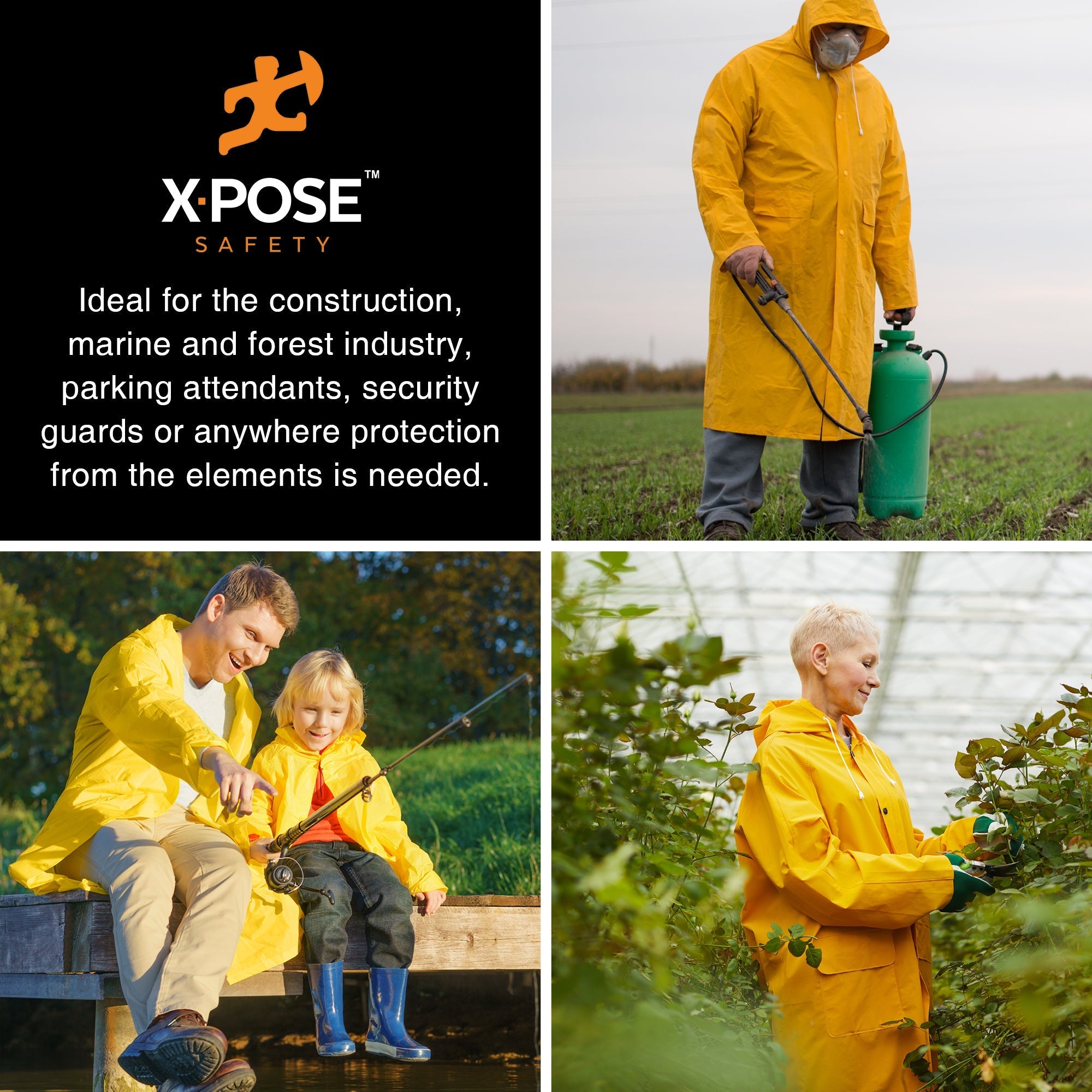 Rain Coat With Detachable Hood