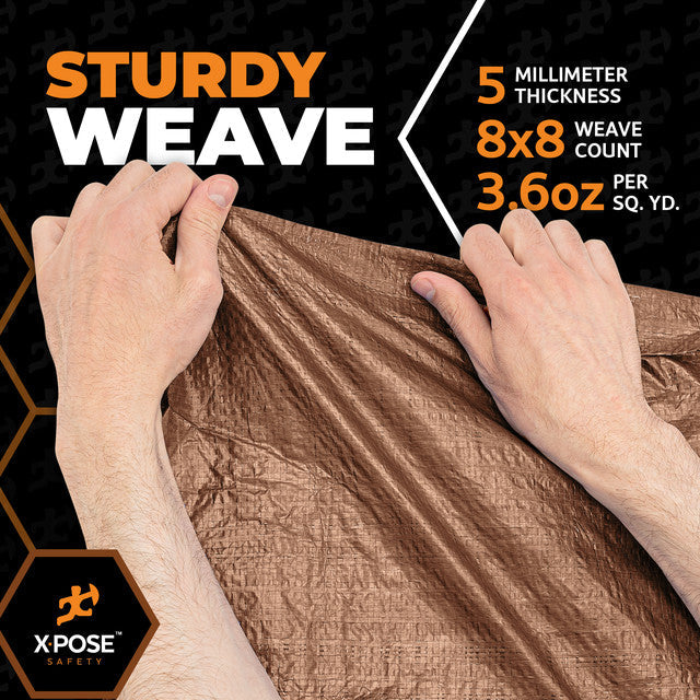 5 Mil Brown Poly Tarps