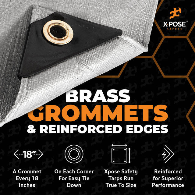 12 Mil Silver Extra Heavy Duty Poly Tarps