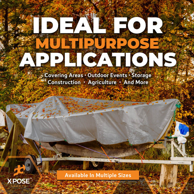12 Mil Silver Extra Heavy Duty Poly Tarps