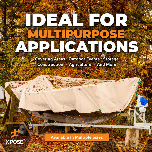 12 Mil Tan Extra Heavy Duty Poly Tarps