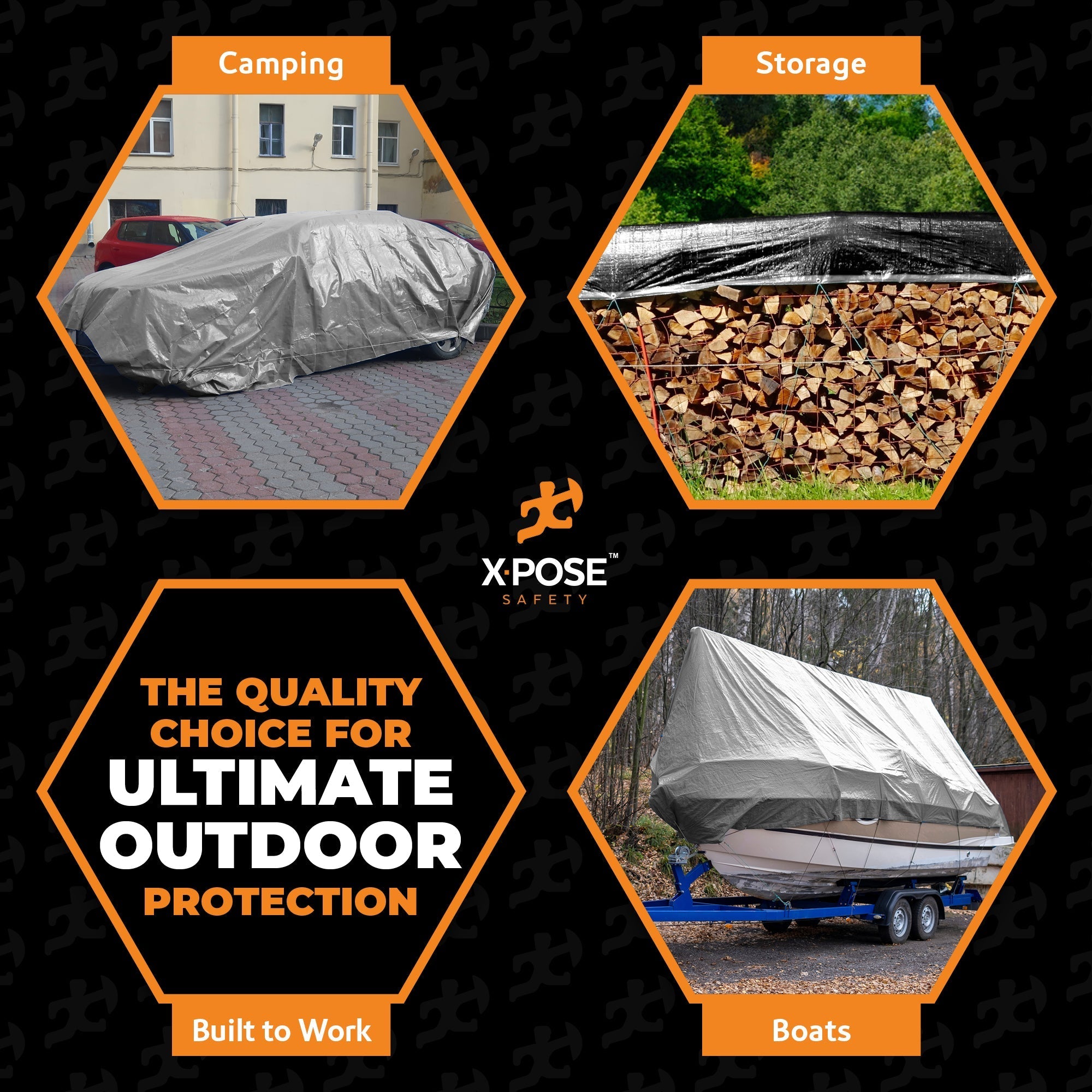 10 Mil Silver Black Heavy Duty Poly Tarps