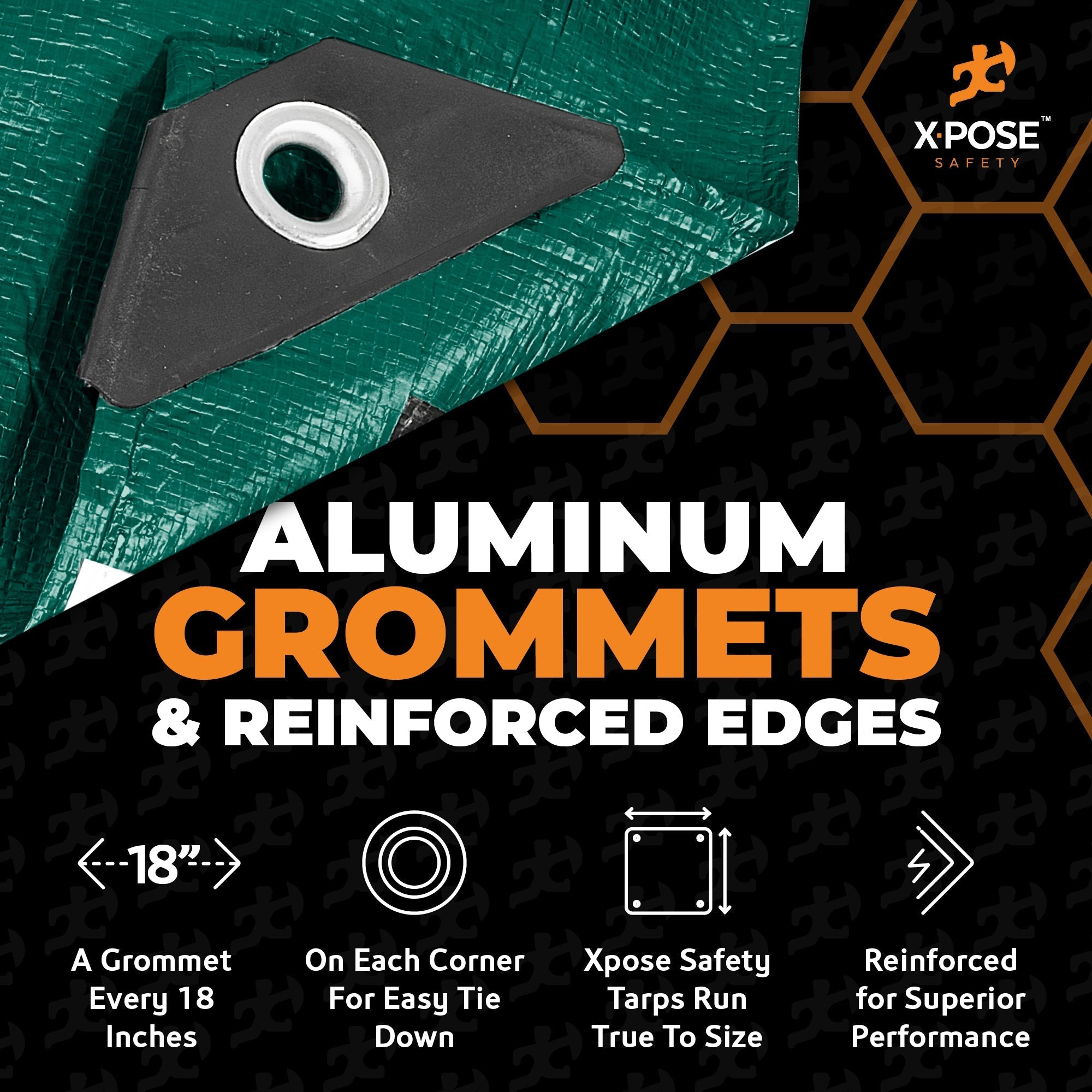 10 Mil Green Black Heavy Duty Poly Tarps