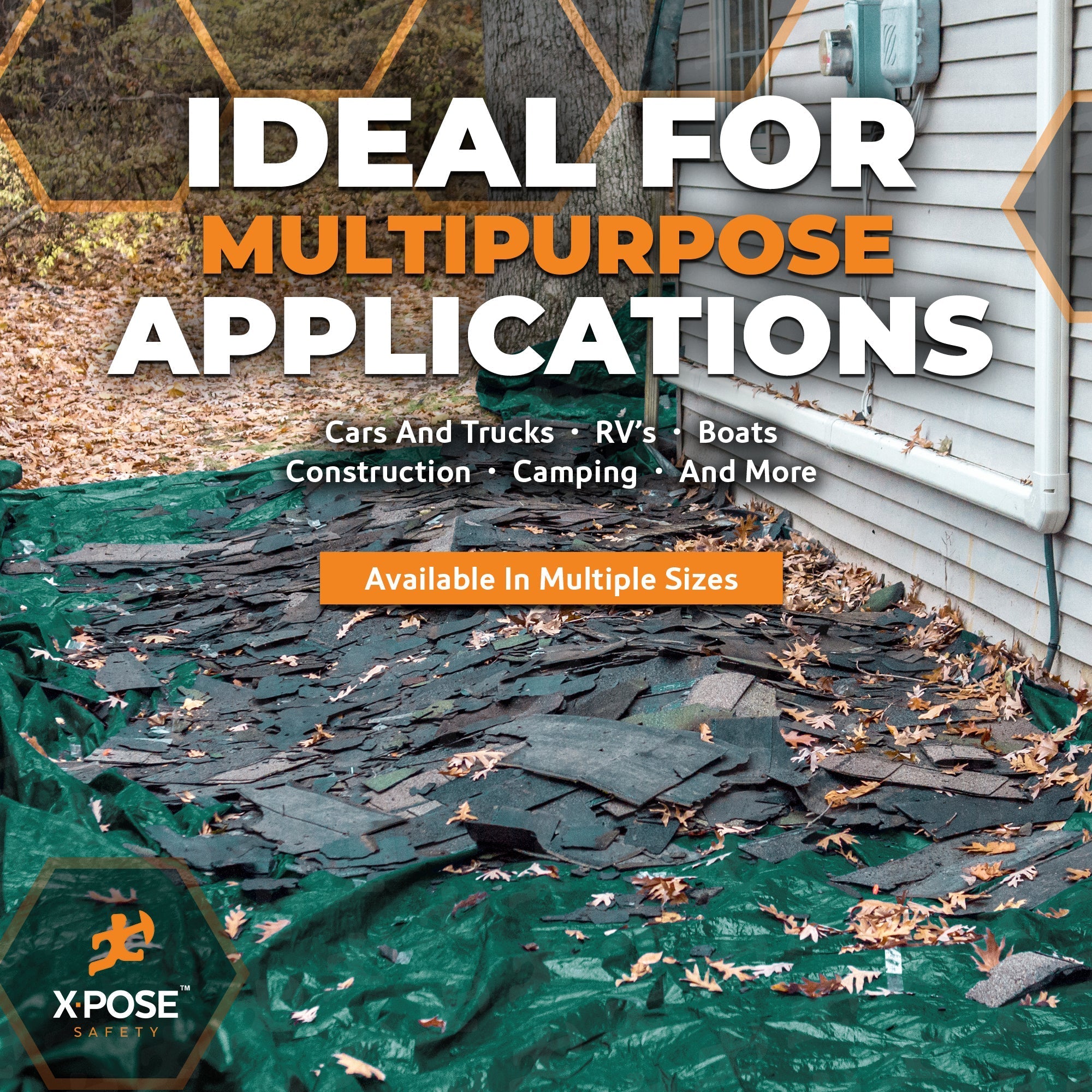 10 Mil Green Black Heavy Duty Poly Tarps