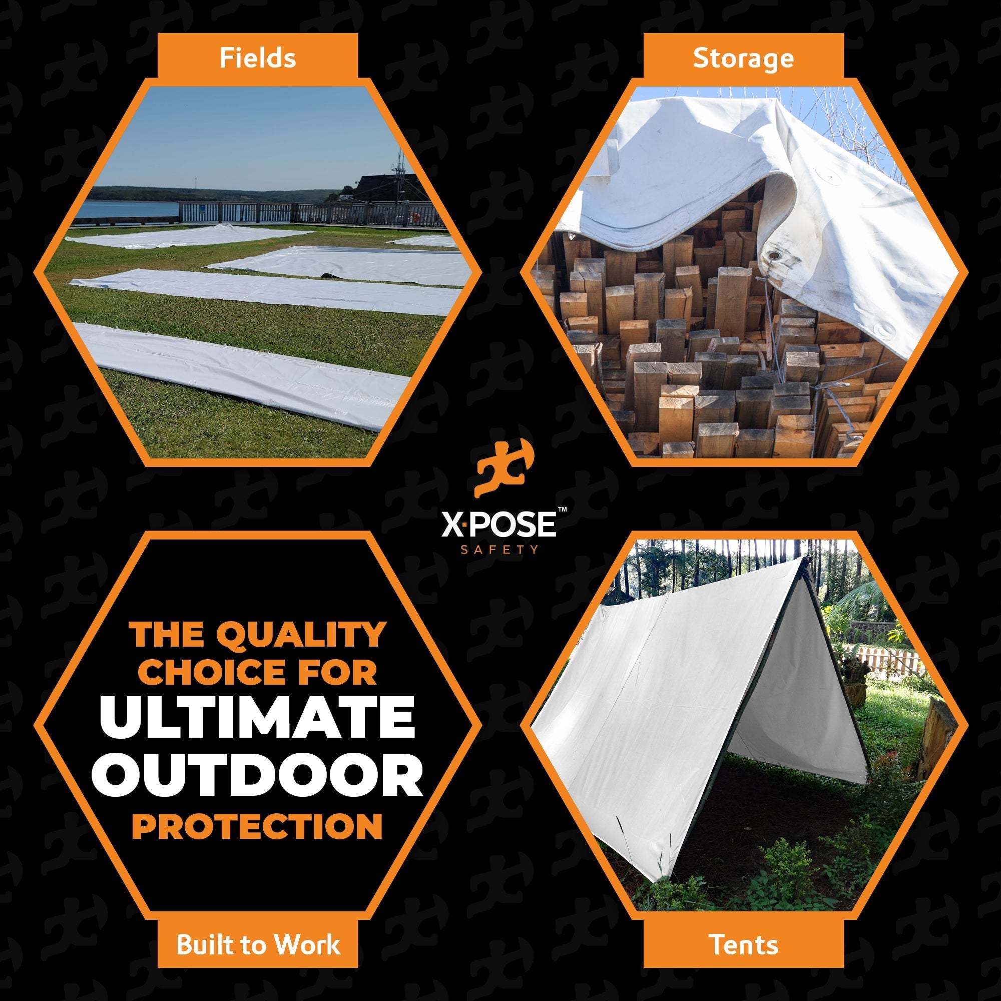 12 Mil White Extra Heavy Duty Poly Tarps