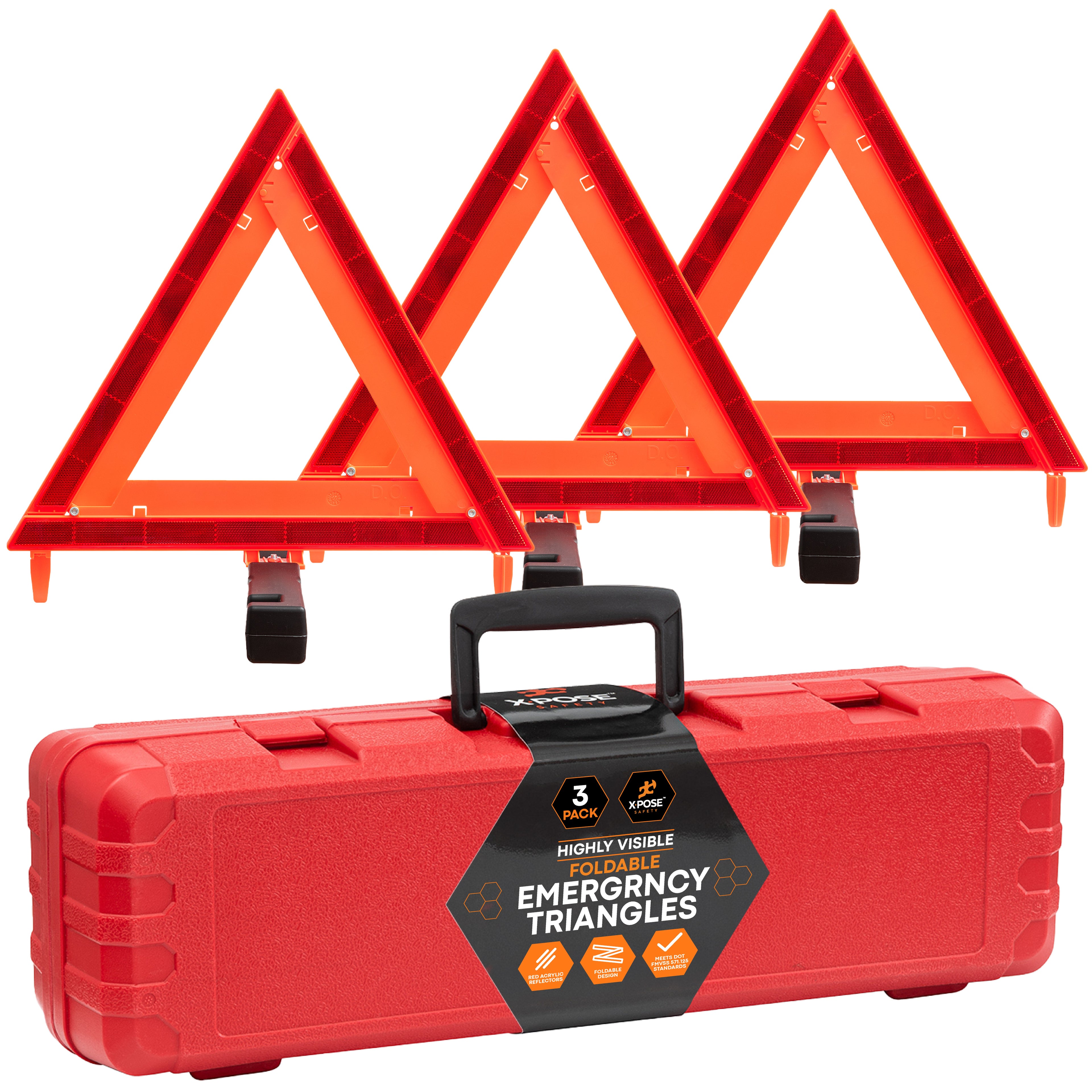 Reflective Emergency Triangles Set of 3