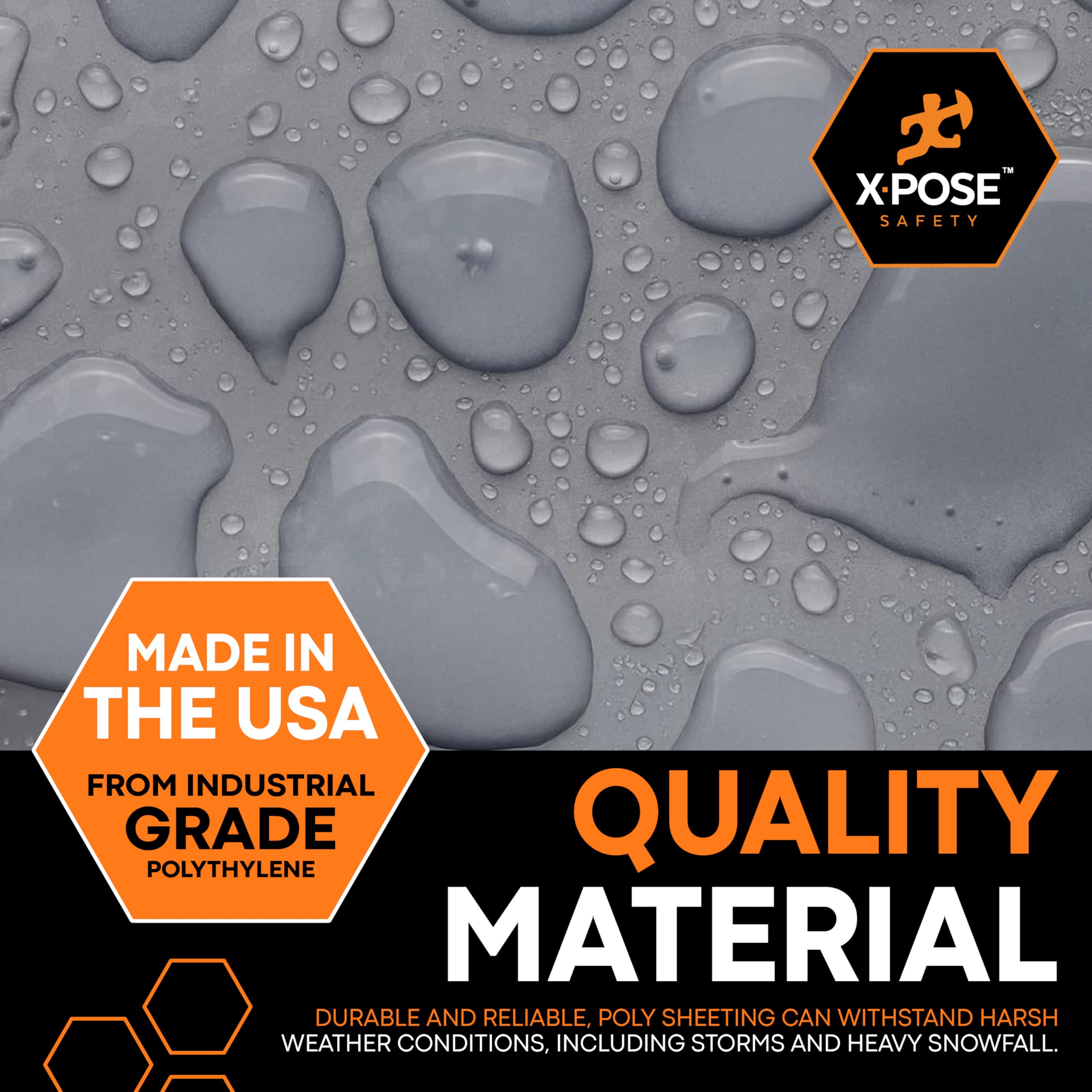 Heavy Duty Clear Fire Retardant Poly Sheeting