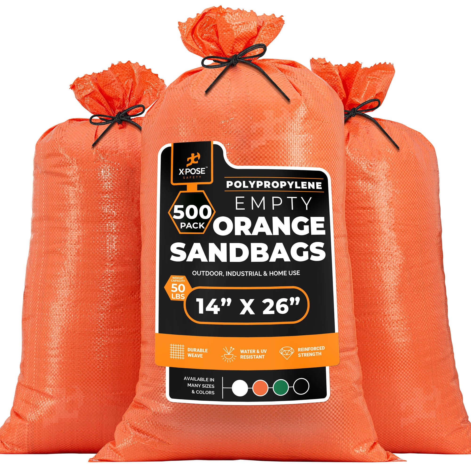 Woven Polypropylene Empty Sand Bags 14" x 26"