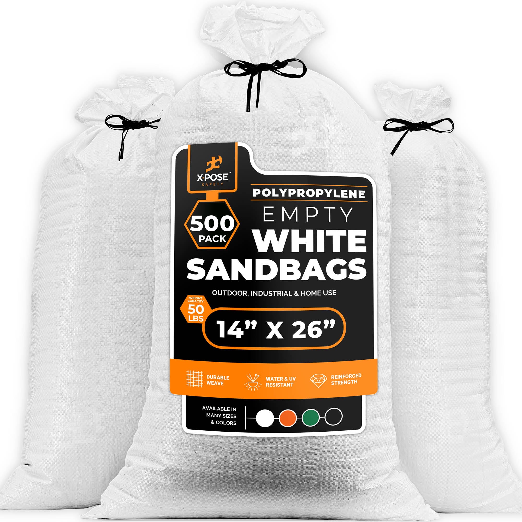 Woven Polypropylene Empty Sand Bags 14" x 26"