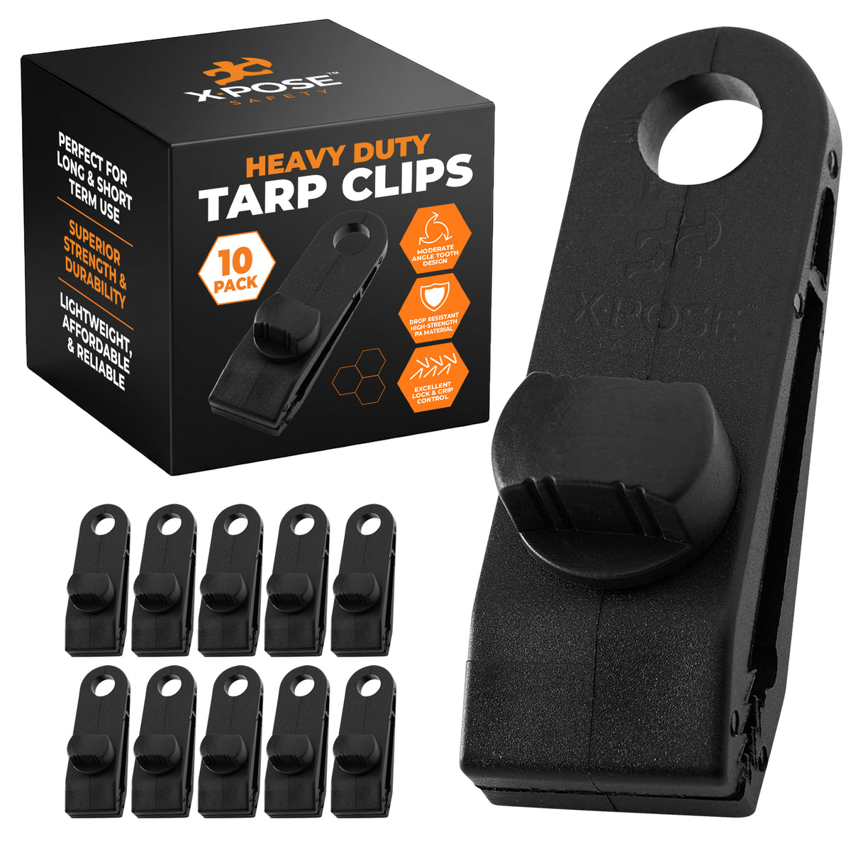 Heavy Duty Reusable Tarp Clips