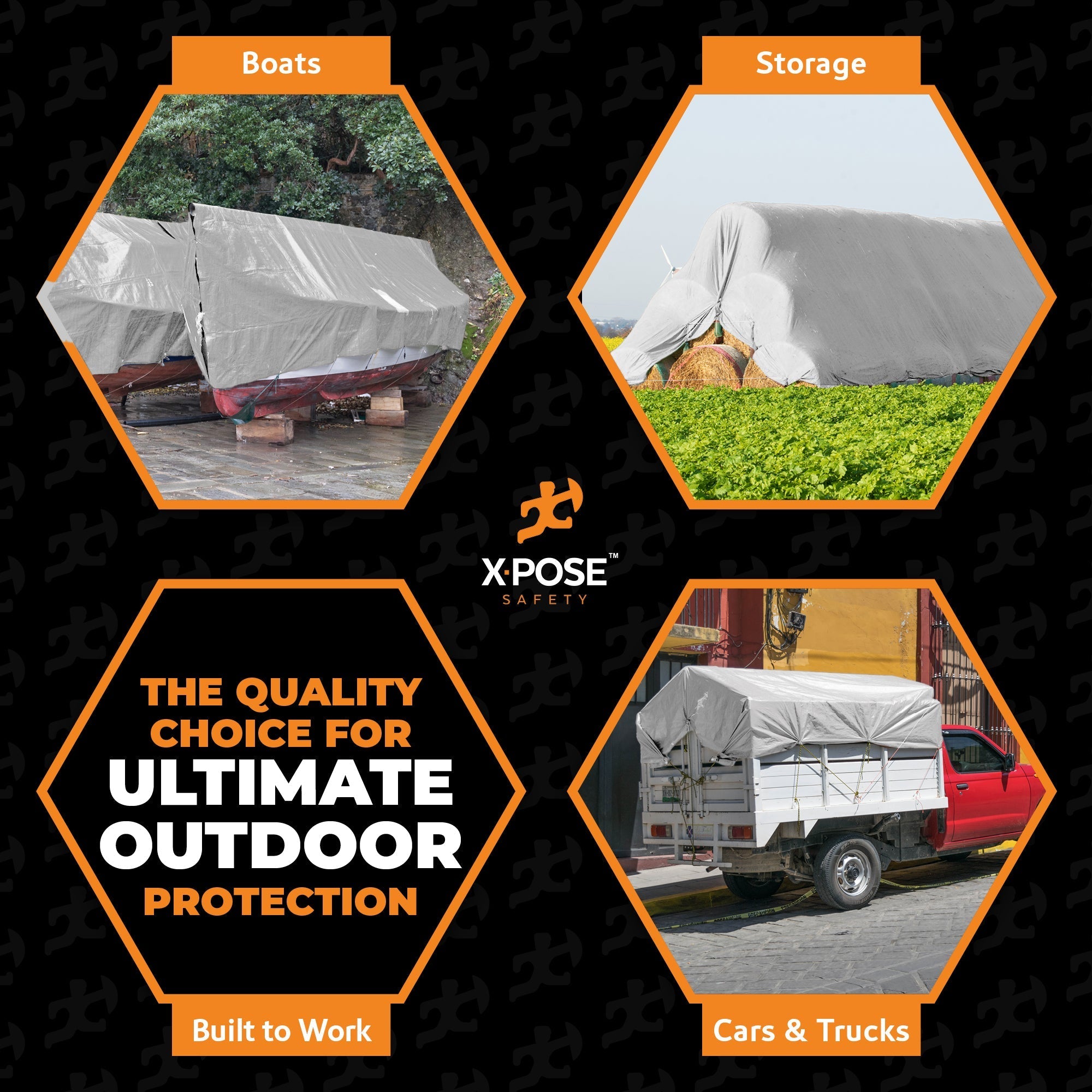 16 Mil Silver/Brown Super Heavy Duty Poly Tarps