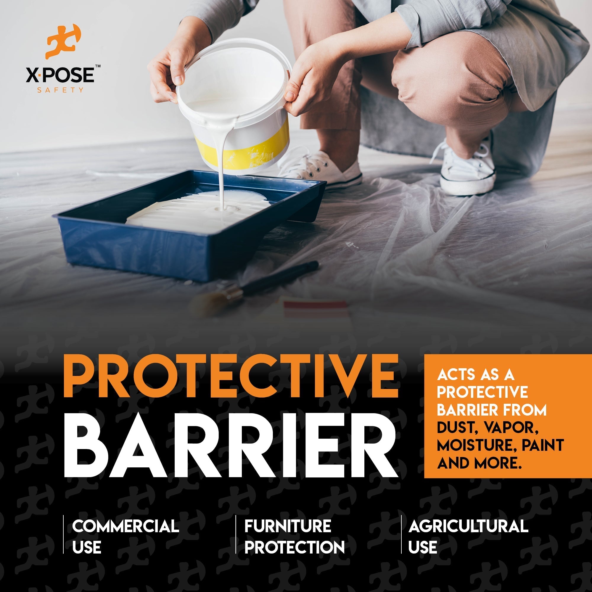 Heavy Duty Clear Fire Retardant Poly Sheeting