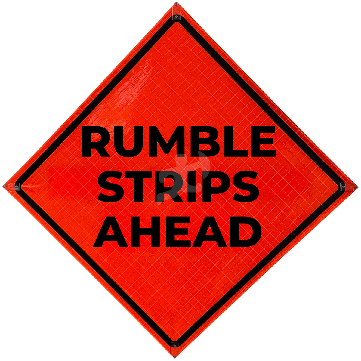 RUMBLE STRIPS AHEAD - Reflective