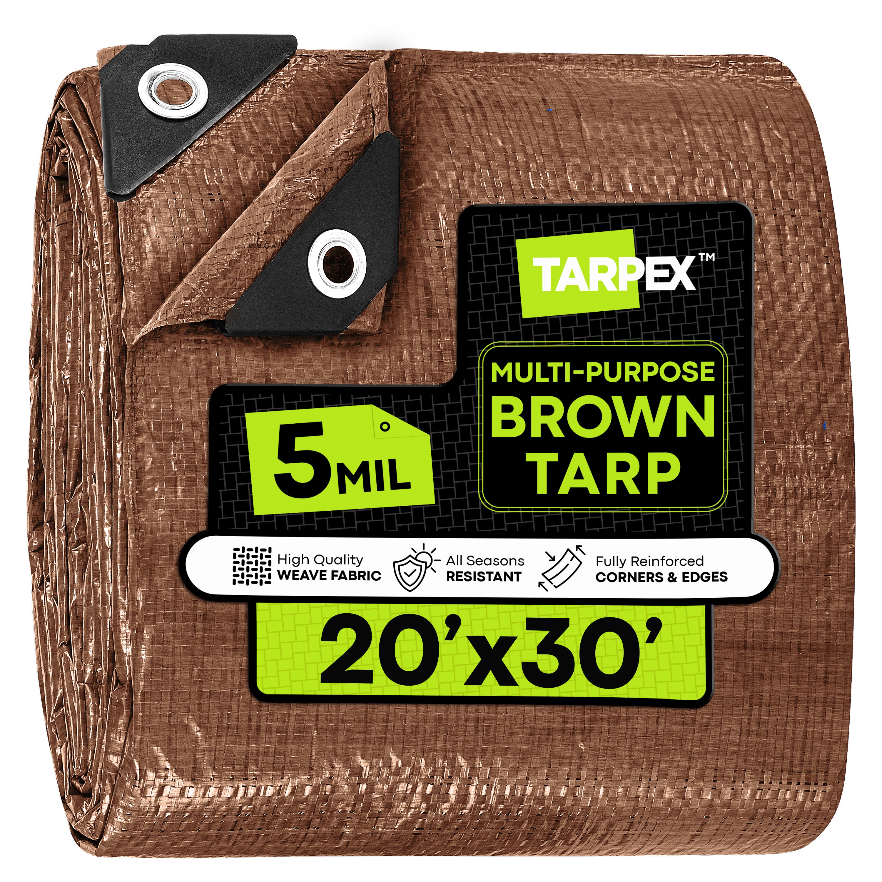 TARPEX - 5 Mil Brown Poly Tarps