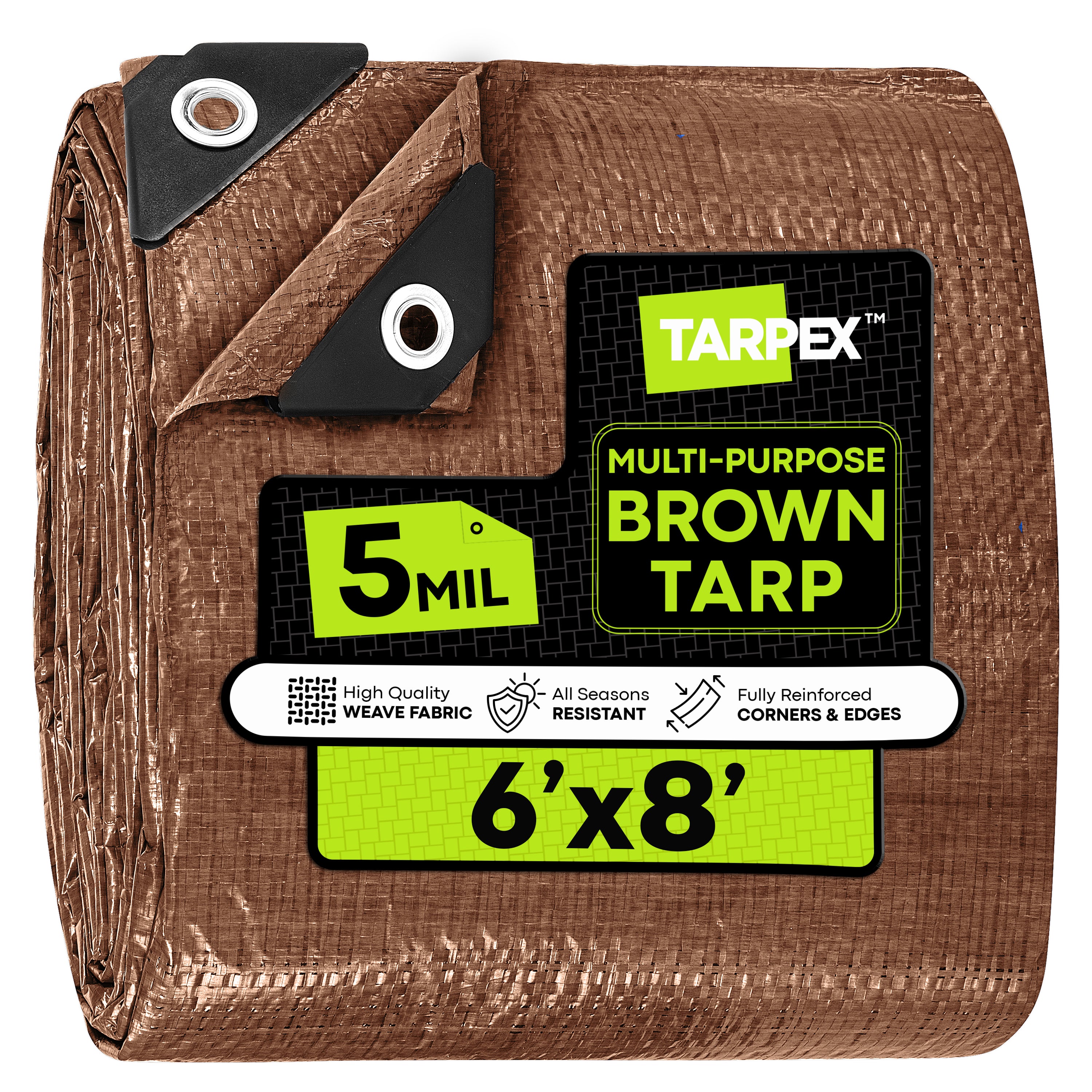 TARPEX - 5 Mil Brown Poly Tarps