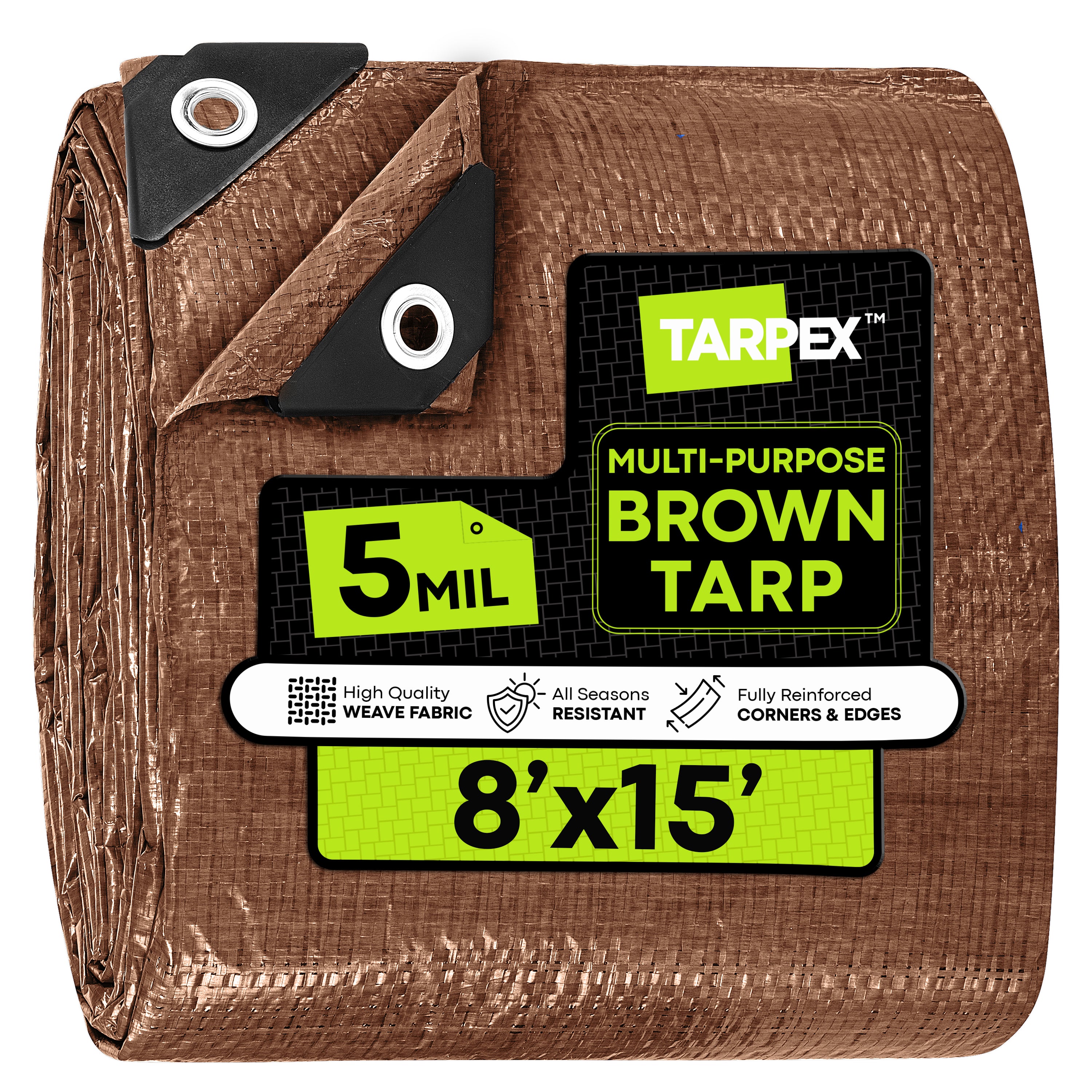 TARPEX - 5 Mil Brown Poly Tarps