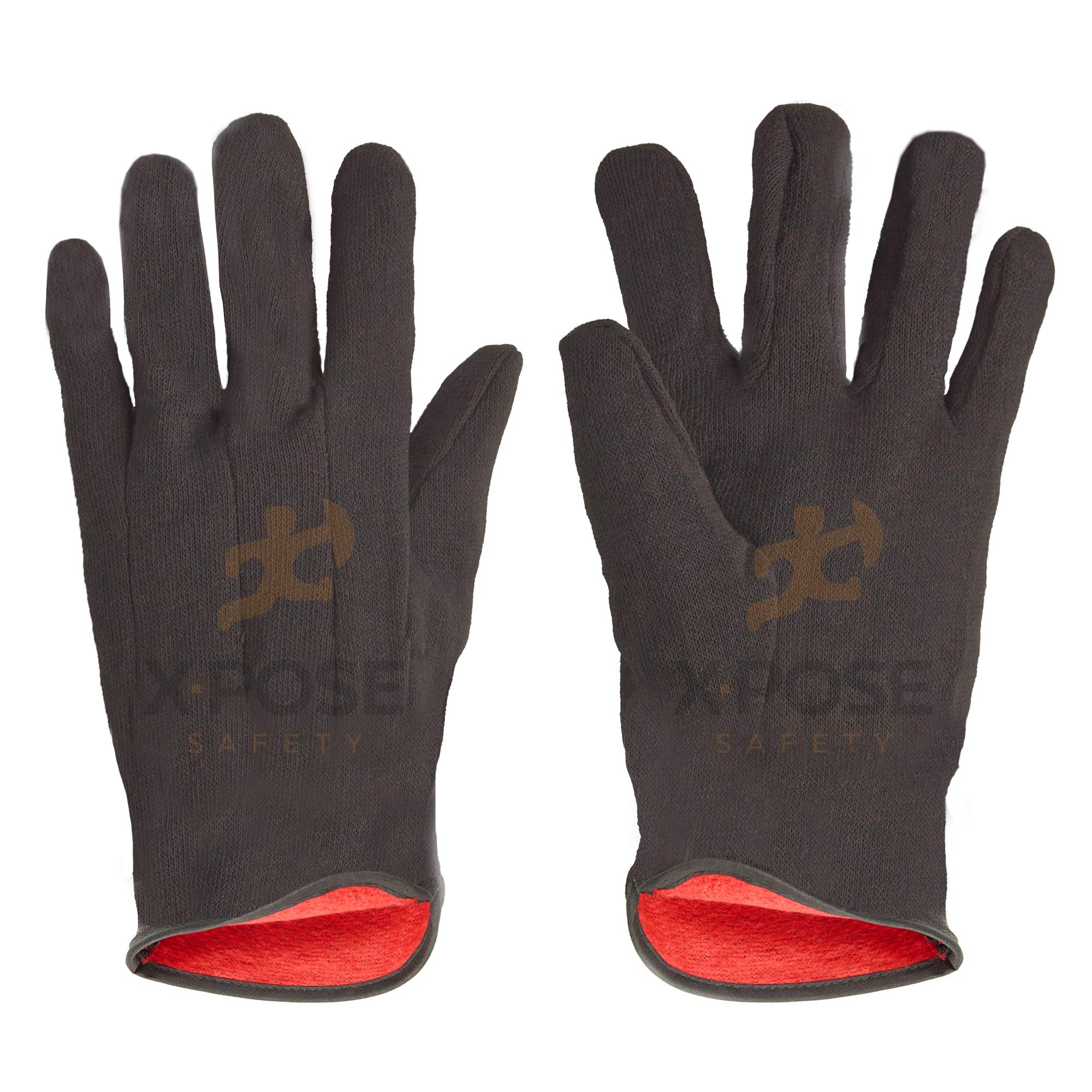 Brown Jersey Gloves