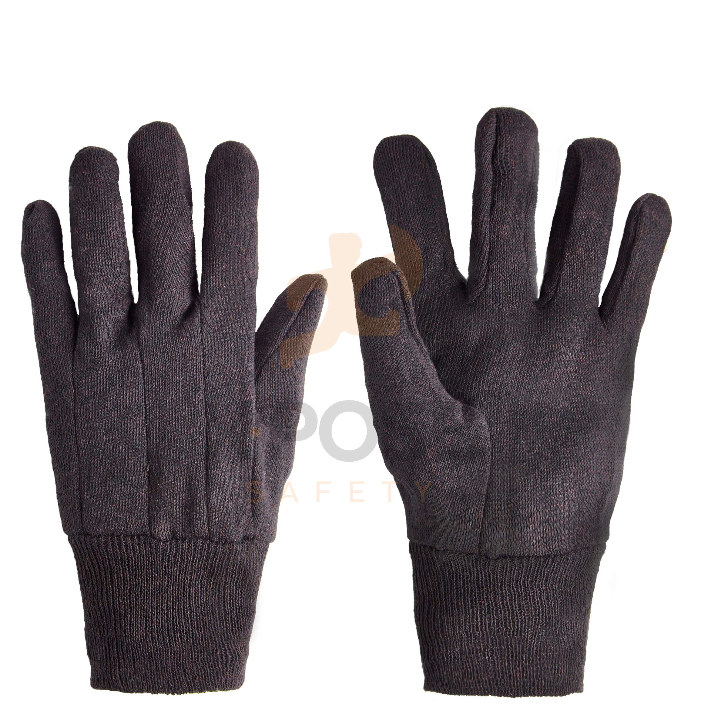 Brown Jersey Gloves