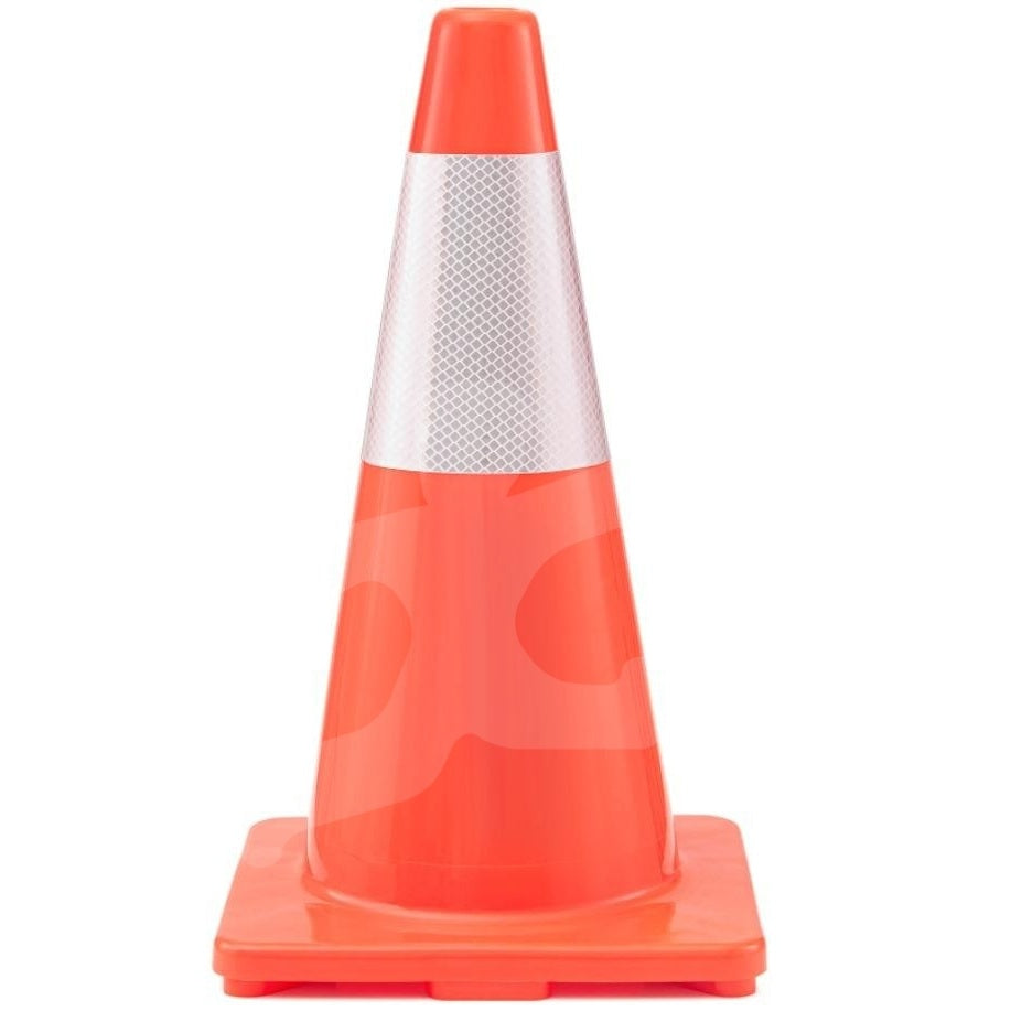 18" All Orange Traffic Cone