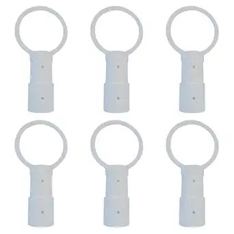 White Plastic Connector Rings For Cones & Barriers Pack of 6