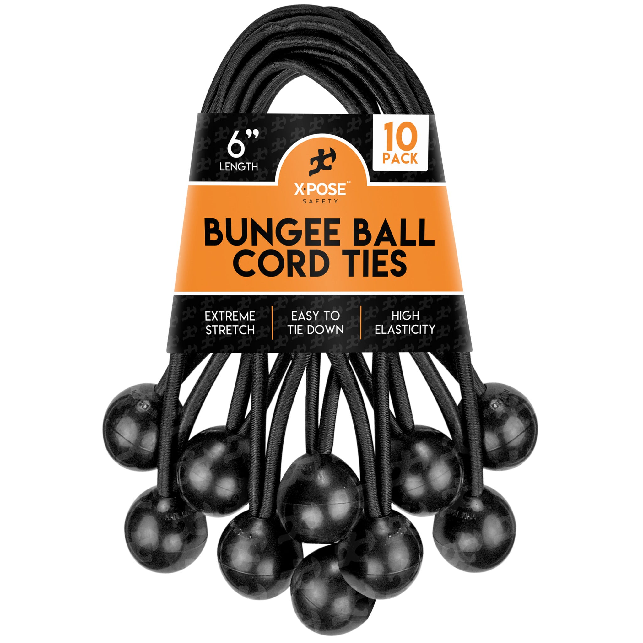 Heavy Duty Ball Bungees With Cord Ties