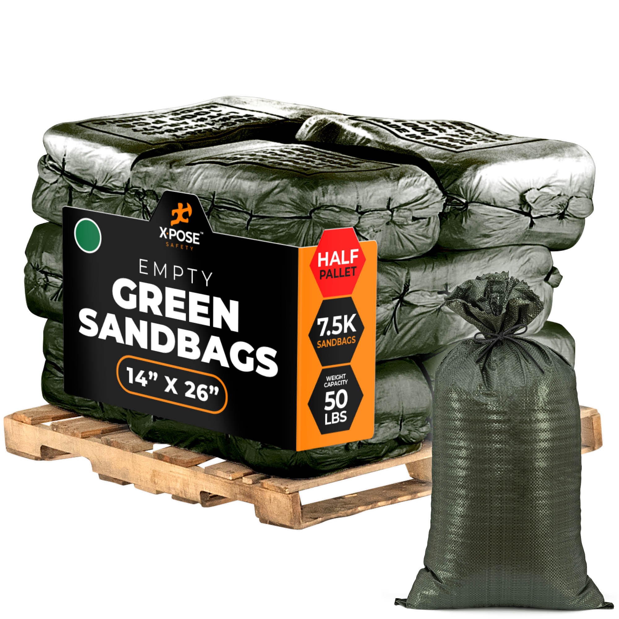Woven Polypropylene Empty Sand Bags 14" x 26"