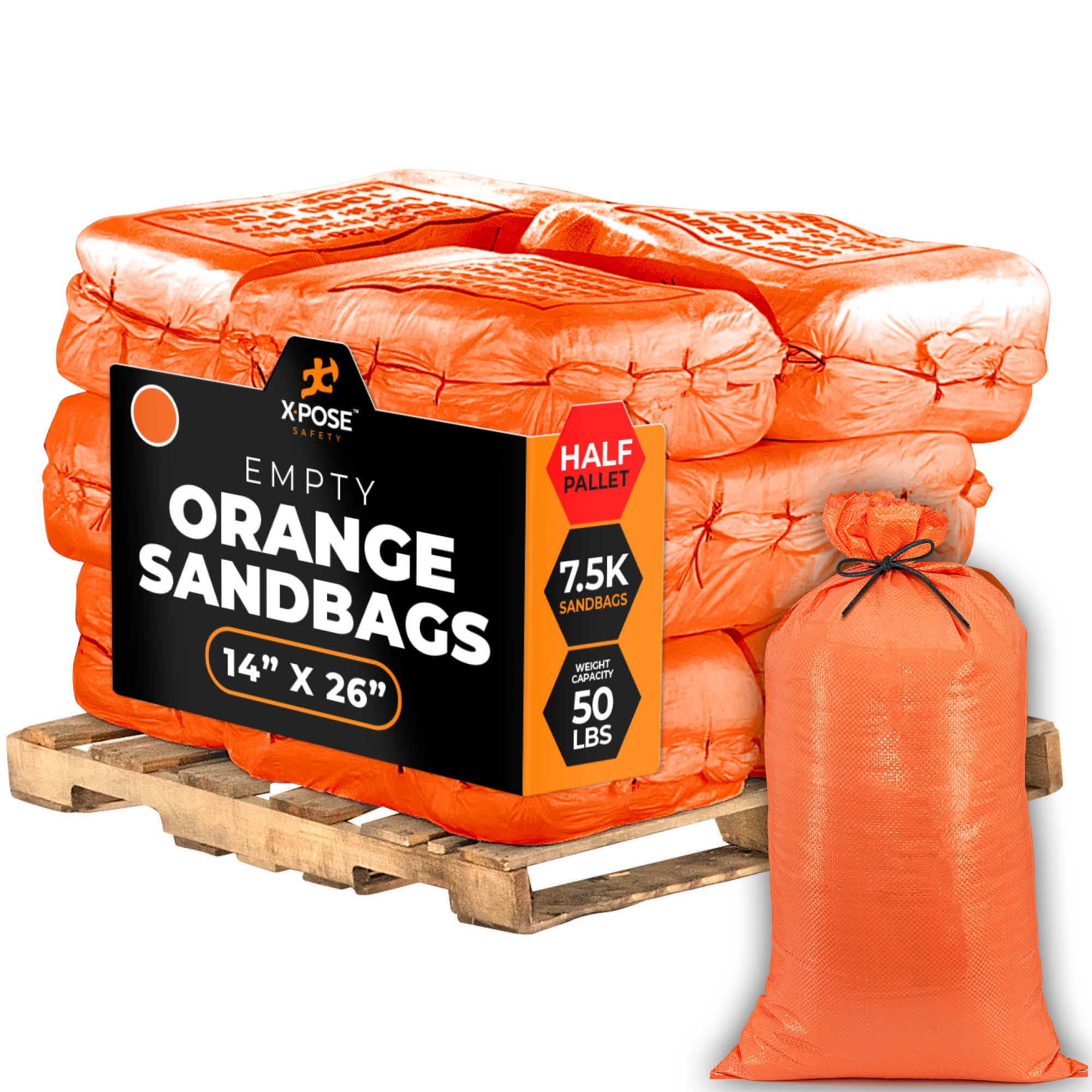 Woven Polypropylene Empty Sand Bags 14" x 26"