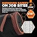 Heavy Duty Debris Safety Netting Fire Retardant Black 1/16"