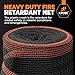 Heavy Duty Debris Safety Netting Fire Retardant Black 1/16"