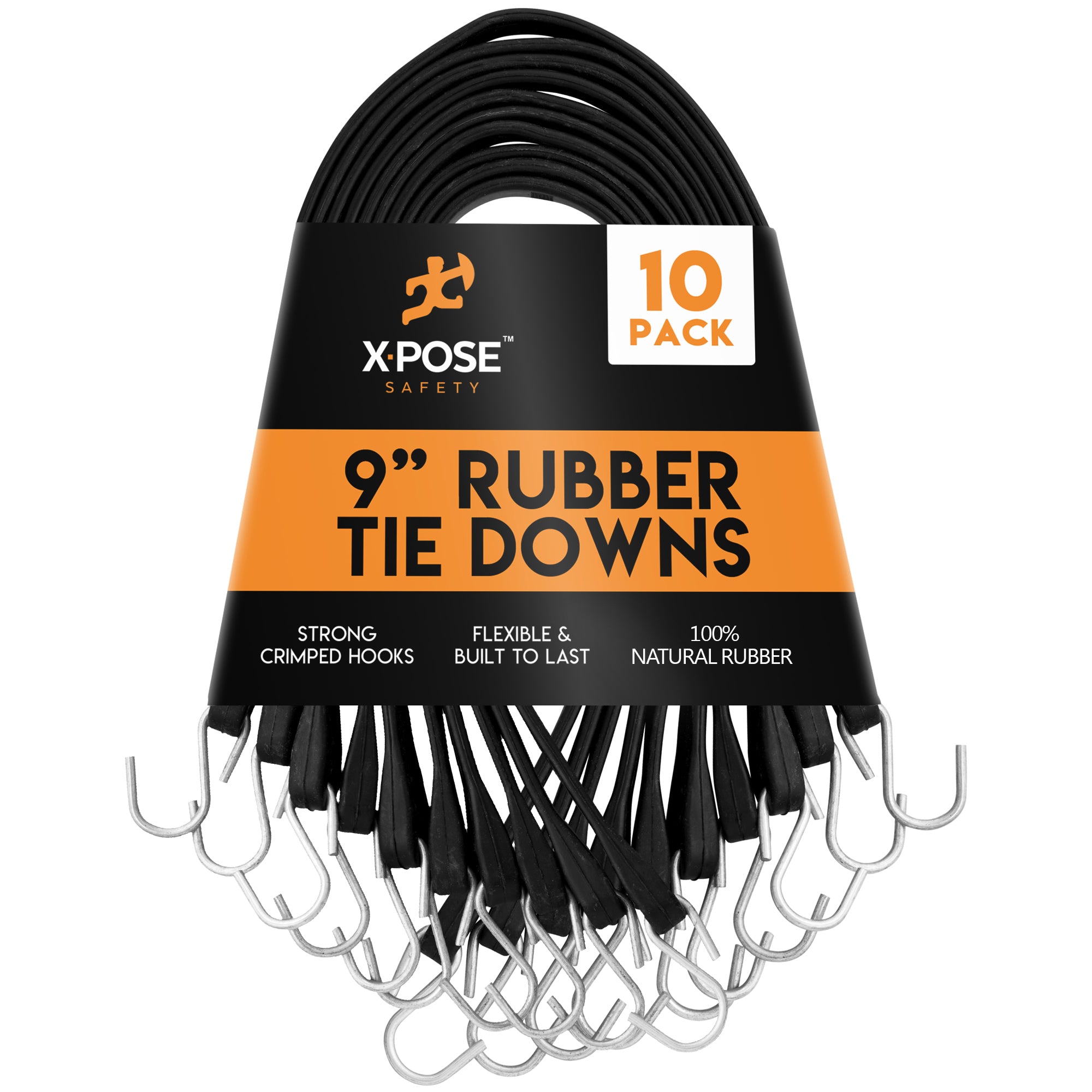 Rubber Tie Down With Hooks