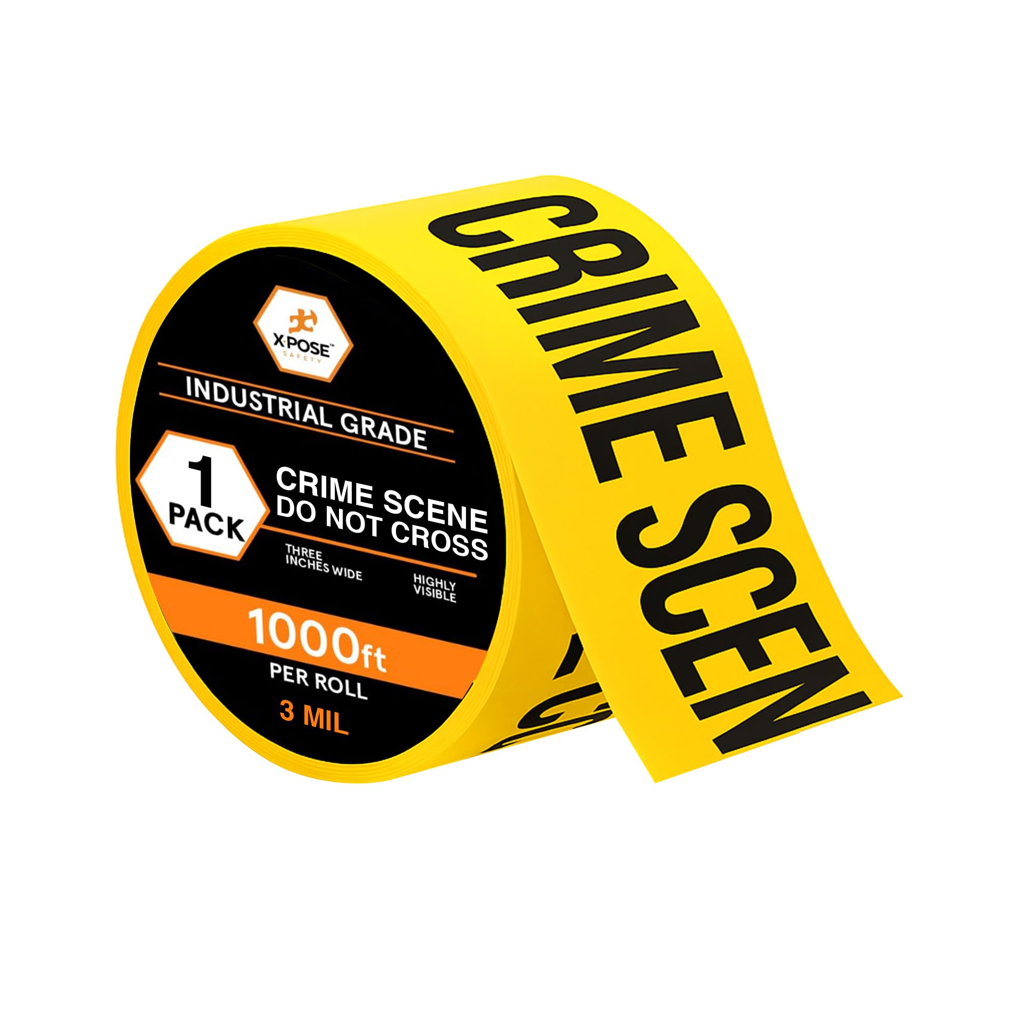 Yellow Crime Scene - 3 Mil