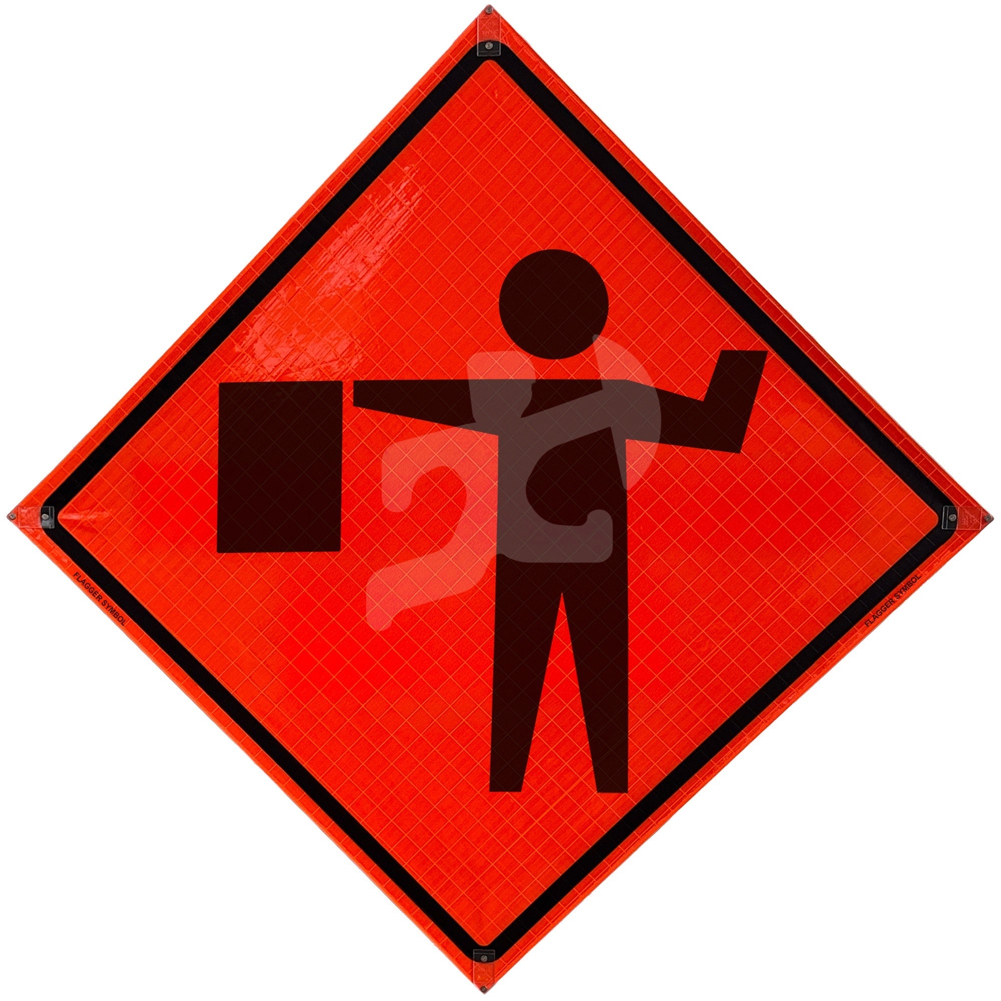 END ROAD WORK - Reflective