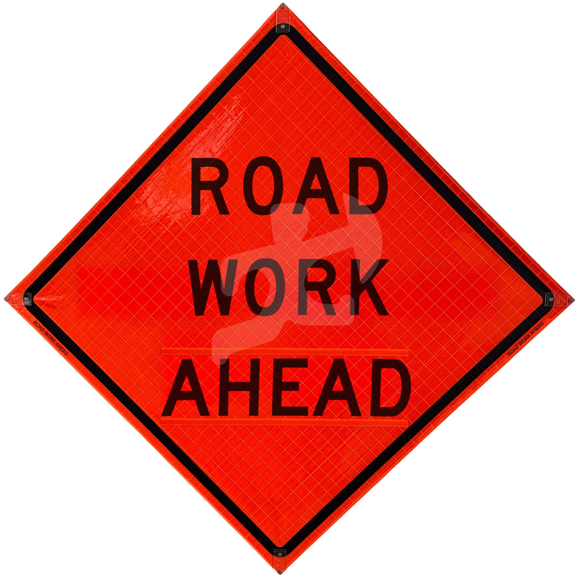 ROAD WORK AHEAD - Reflective