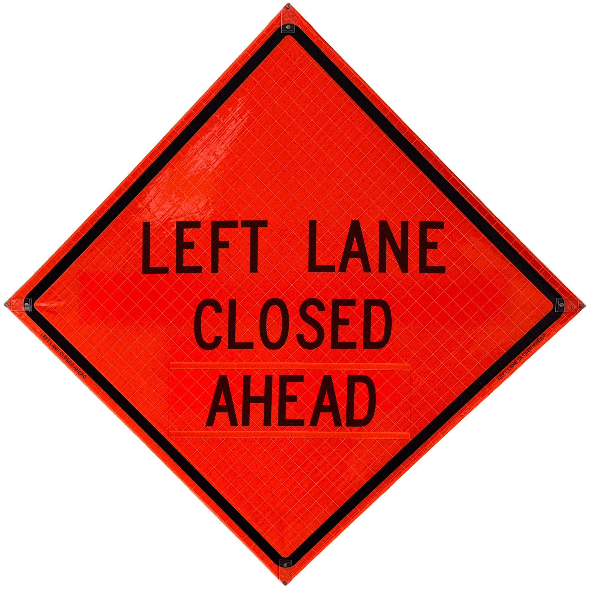 LEFT LANE CLOSED AHEAD - Reflective