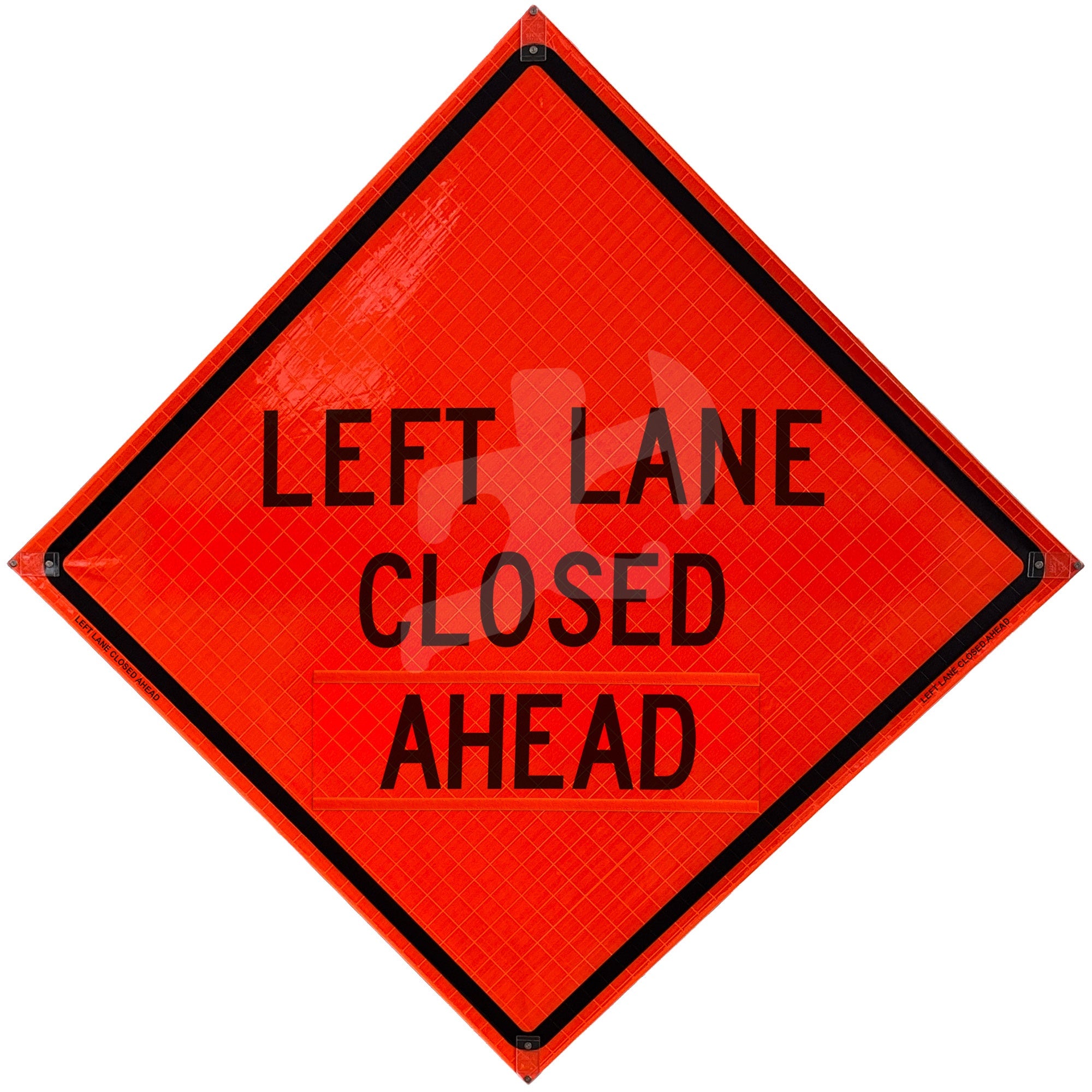 LEFT LANE CLOSED AHEAD - Reflective