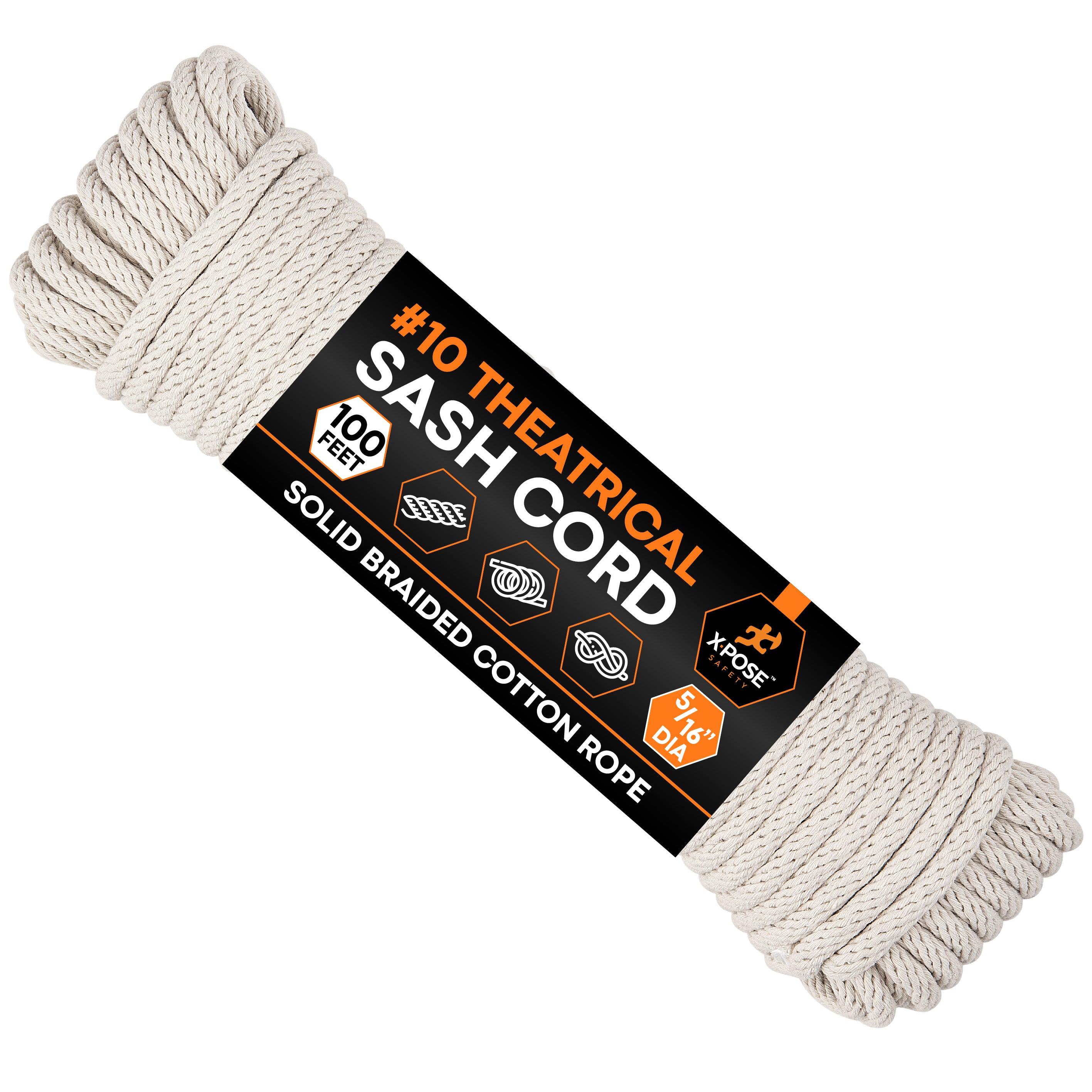 Braided Cotton Sash Cord Rope