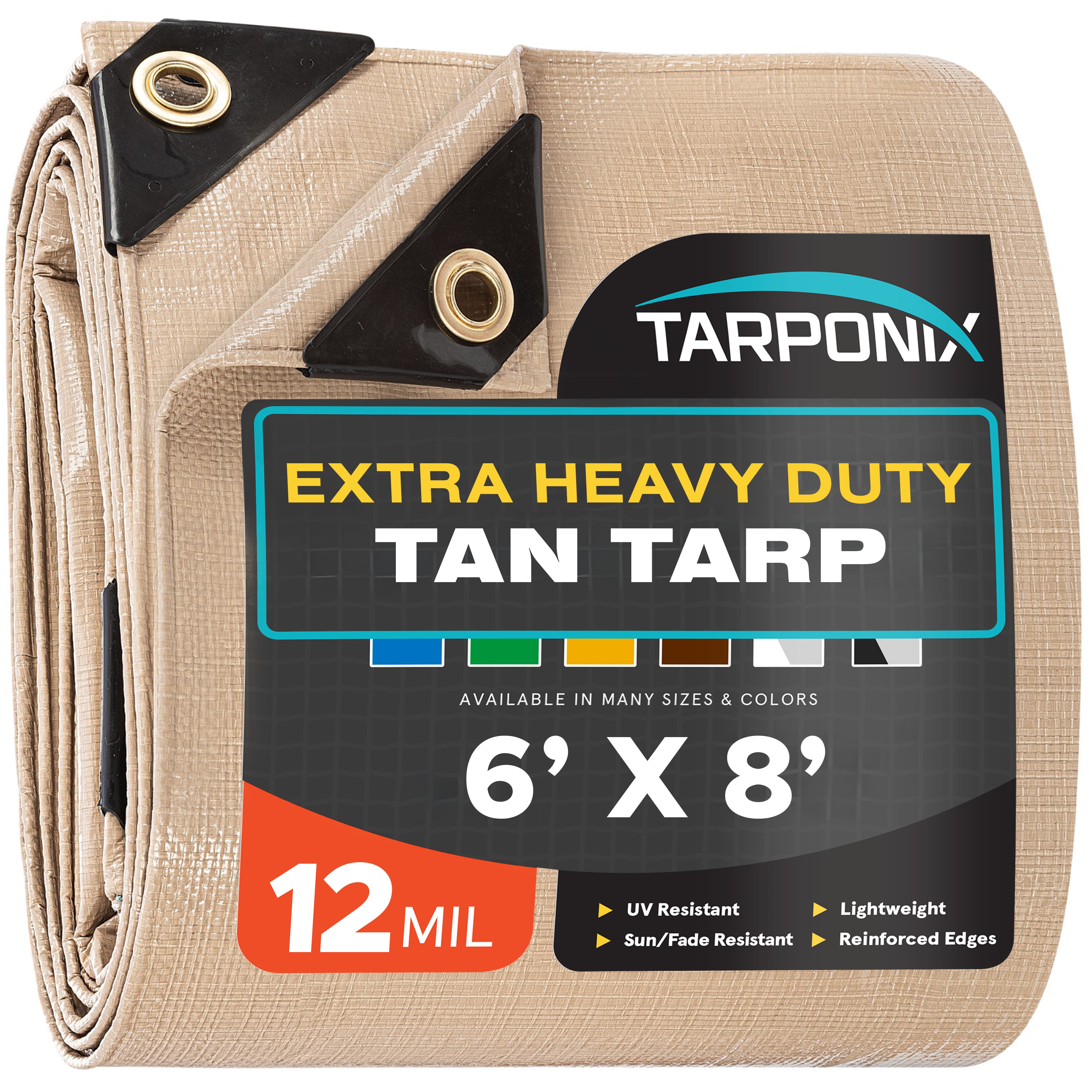 Tarponix - 12 Mil Extra Heavy Duty Poly Tarps