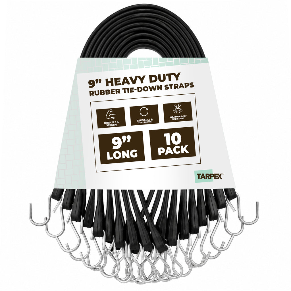 TARPEX - Rubber Tie Down With Hooks