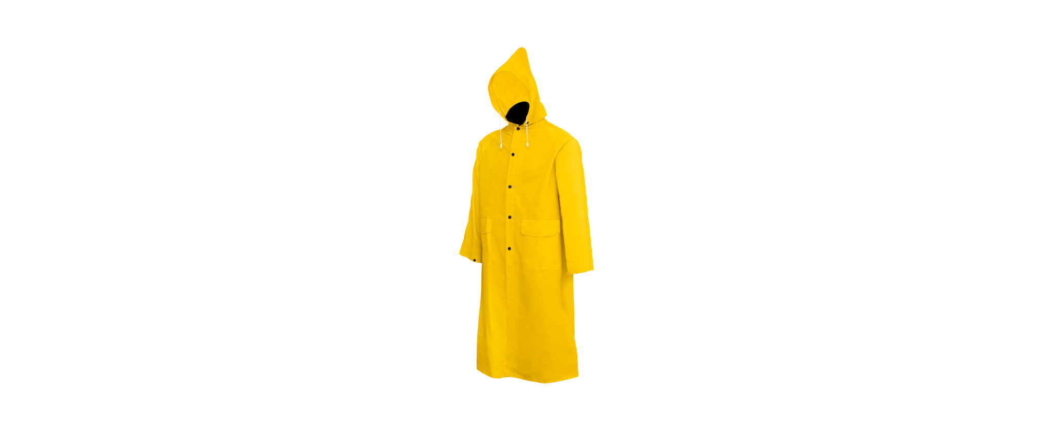 Rain Coat With Detachable Hood