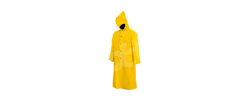 Rain Coat With Detachable Hood