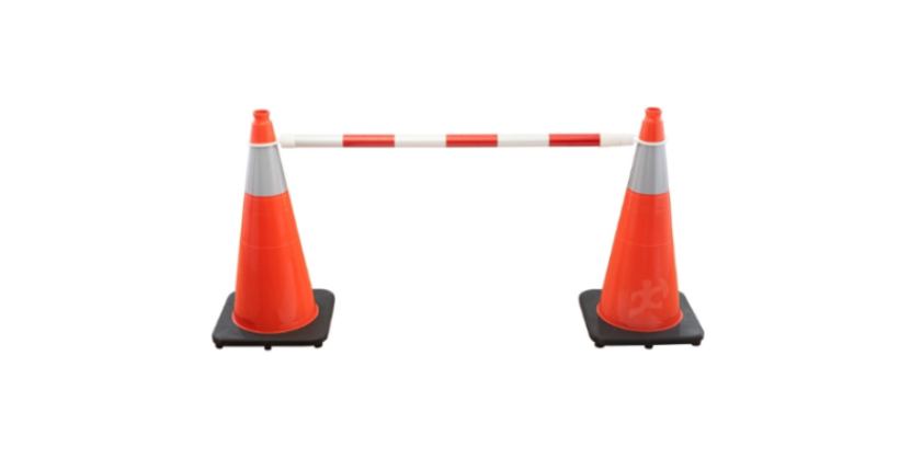 Retractable Barrier Orange/White