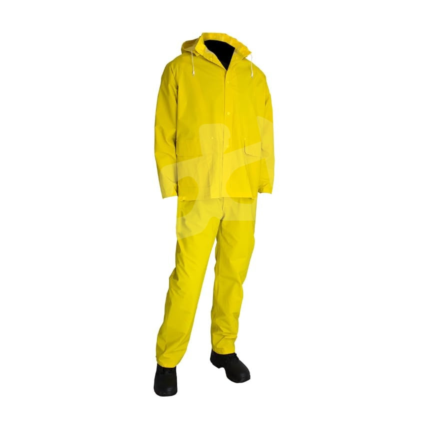 3pc Rain Suit With Pants & Detachable Hood