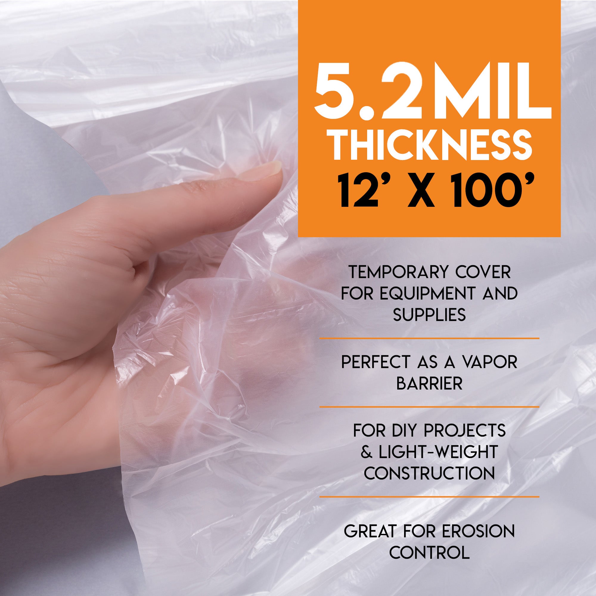 Heavy Duty Black Poly Sheeting
