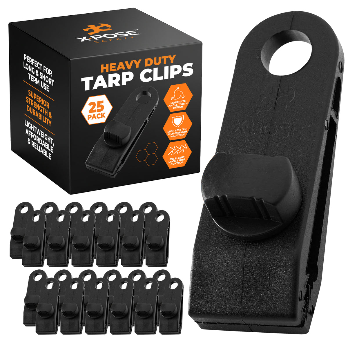 Heavy Duty Reusable Tarp Clips